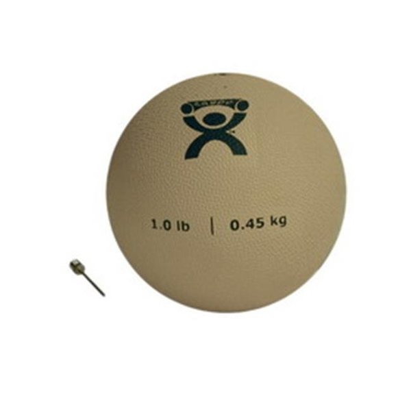 Fabrication Enterprises Fabrication Enterprises 10-3170 Cando PT Soft Medicine Ball; 1 lbs Rebounder Ball - Tan 464133